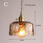 Nordic Brass Glass LED Pendant Lamp SPINGAR.COM