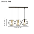Artpad Metal Frame LED Pendant Lamp Jason™ Spingar.com