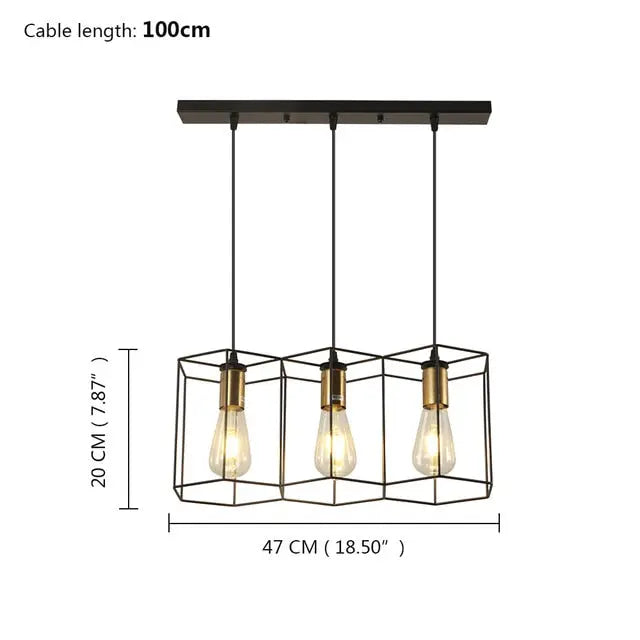 Artpad Metal Frame LED Pendant Lamp Jason™ Spingar.com