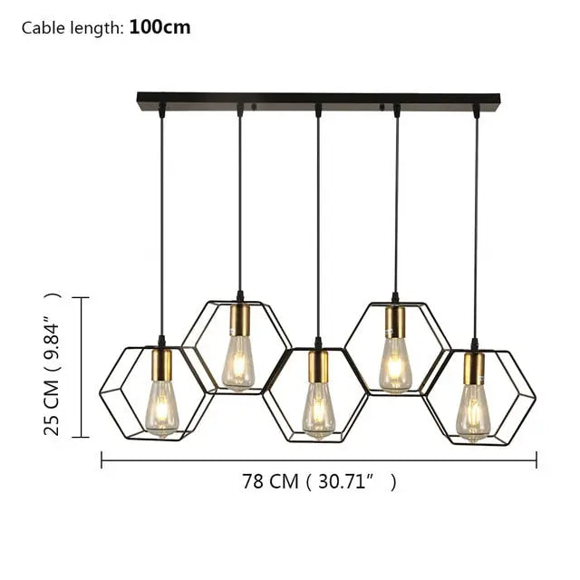 Artpad Metal Frame LED Pendant Lamp Jason™ Spingar.com