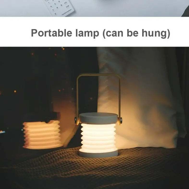 Wood Handle Foldable LED Night Lamp Jules™ Spingar.com