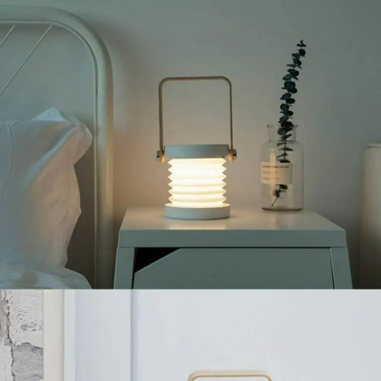 Wood Handle Foldable LED Night Lamp Jules™ Spingar.com