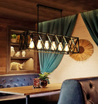 Six Heads Industrial Vintage LED Pendant lamp Ami SPINGAR.COM