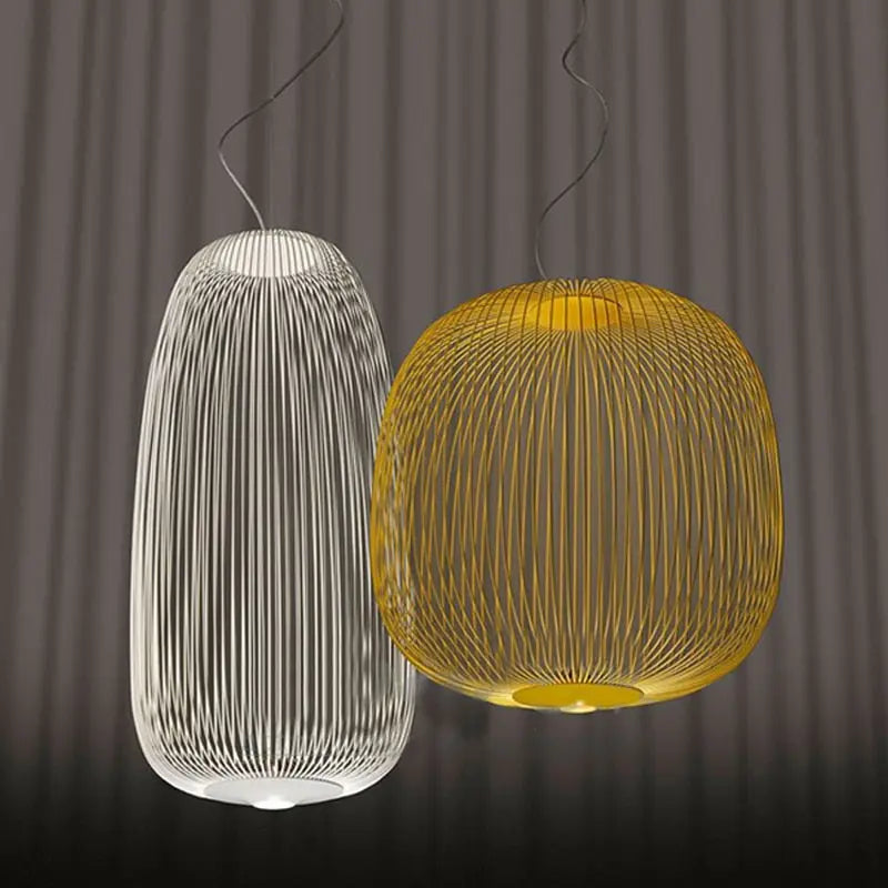 Modern Iron Bird Cage LED Pendant Lamp SPINGAR.COM
