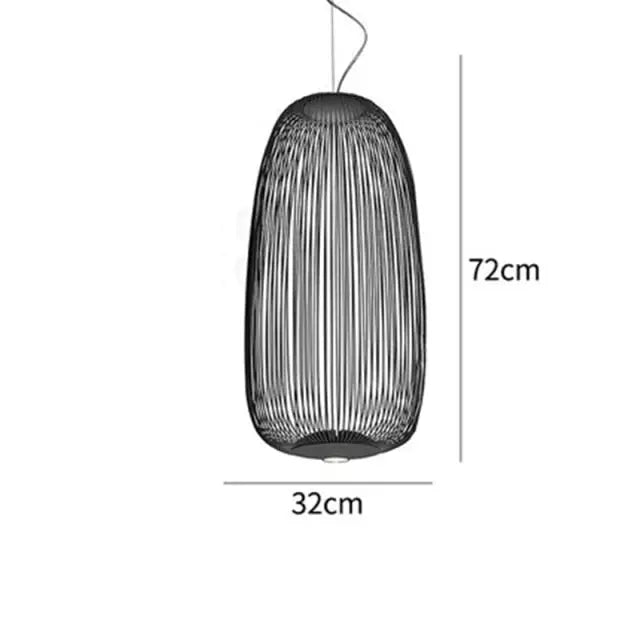 Modern Iron Bird Cage LED Pendant Lamp SPINGAR.COM