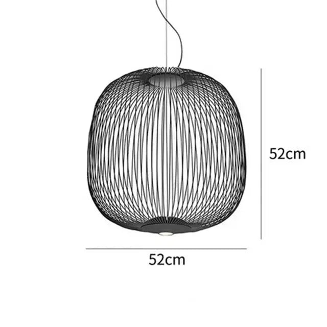 Modern Iron Bird Cage LED Pendant Lamp SPINGAR.COM