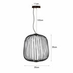 Modern Iron Bird Cage LED Pendant Lamp SPINGAR.COM