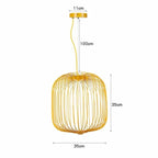 Modern Iron Bird Cage LED Pendant Lamp SPINGAR.COM