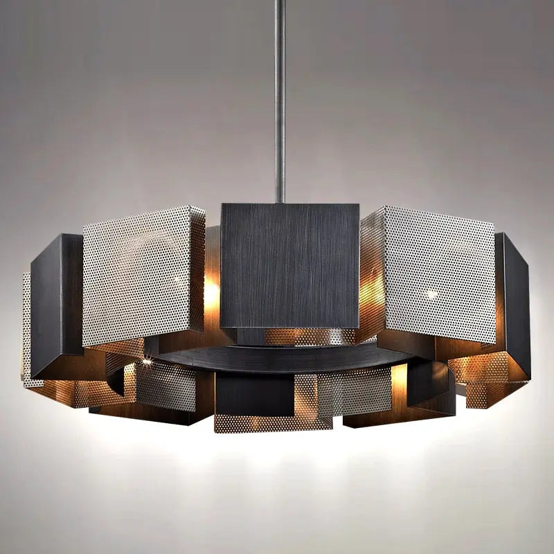 Postmodern Black Metal LED Chandelier Judy™ Spingar.com