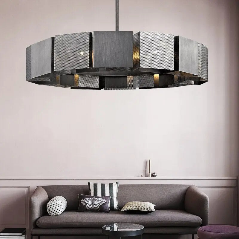 Postmodern Black Metal LED Chandelier Judy™ Spingar.com