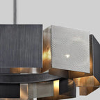 Postmodern Black Metal LED Chandelier Judy™ Spingar.com