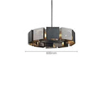 Postmodern Black Metal LED Chandelier Judy™ Spingar.com