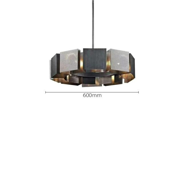 Postmoderner LED-Kronleuchter Judy™ aus schwarzem Metall