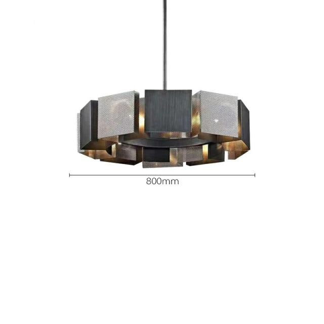 Postmoderner LED-Kronleuchter Judy™ aus schwarzem Metall