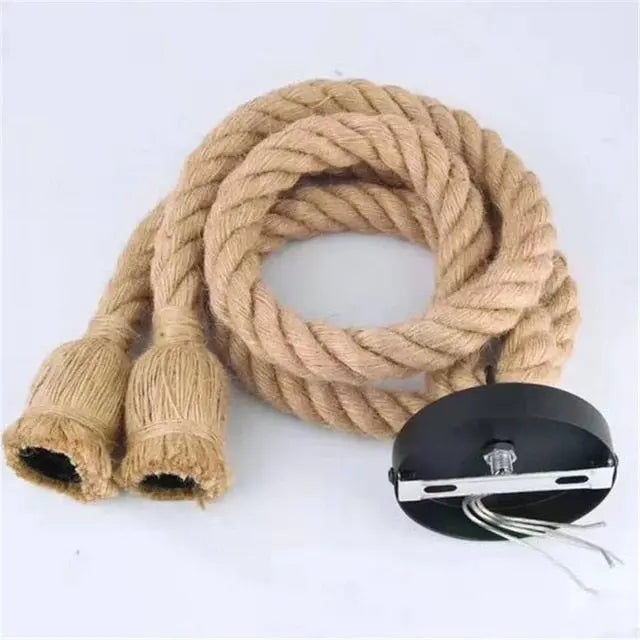 Vintage Rope LED Pendant Light Silas™ Spingar.com