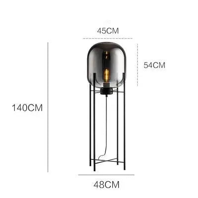 Modern Big Glass Ball LED Floor & Table Lamp Ego™ Spingar.com
