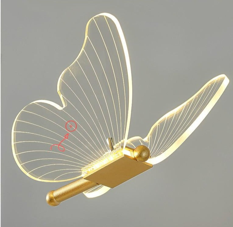 Modern Butterfly LED Stair Spiral Chandelier Eugene™