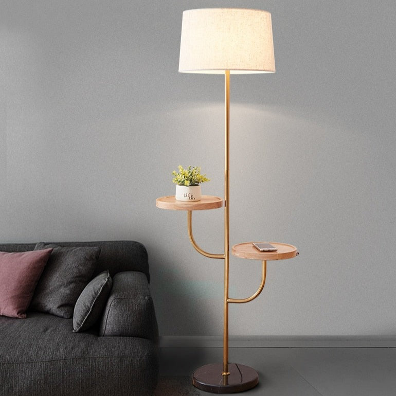 Moderne LED-Stehlampe aus Holz Francisco™