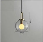 Modern Glass Ball LED Pendant Lamp William™ Spingar.com