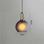 Modern Glass Ball LED Pendant Lamp William™ Spingar.com