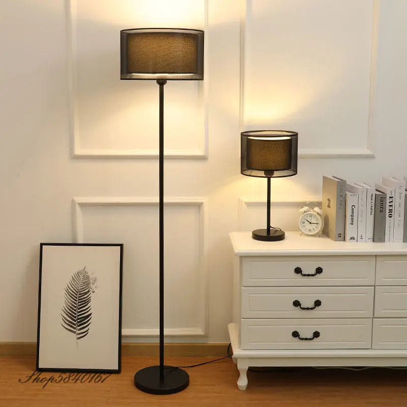 Modern Double-layer LED Floor & Table Lamp Santiago™ SPINGAR.COM