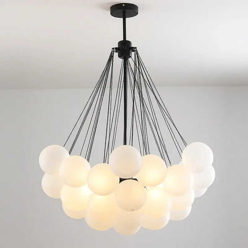 Frosted Glass Ball LED Chandelier Eric SPINGAR.COM