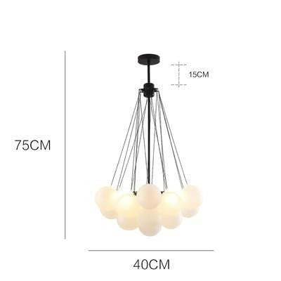Frosted Glass Ball LED Chandelier Eric
