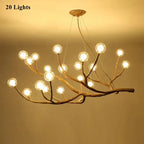 Rustic Branch Glass Bubble LED Pendant Lamp Kiki™ Spingar.com