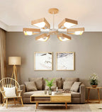 Modern Wood LED Pendant Lamp Kade SPINGAR.COM