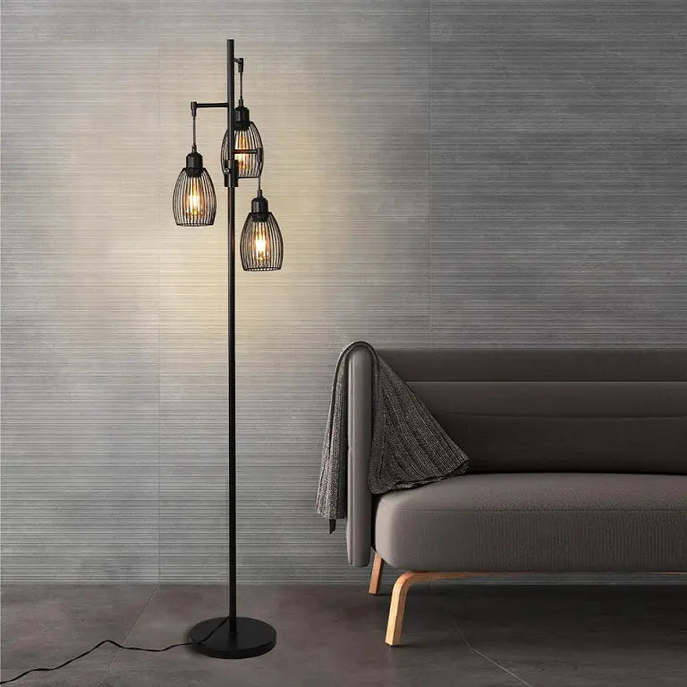 Industrial Vintage LED Floor Light Isidora™ Spingar.com