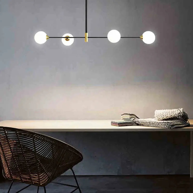 Modern Glass Ball Dinning Room LED Island Pendant Lamp Dilly SPINGAR.COM
