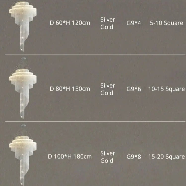 Post-modern Gold LED Chandelier Marilyn™ Spingar.com