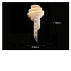 Post-modern Gold LED Chandelier Marilyn™ Spingar.com