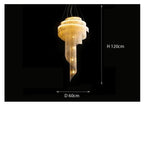 Post-modern Gold LED Chandelier Marilyn™ Spingar.com