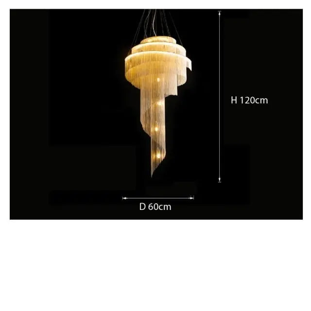 Post-modern Gold LED Chandelier Marilyn™ Spingar.com