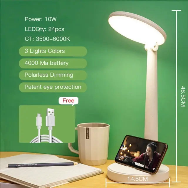 Foldable LED Table Light Léo™ Spingar.com