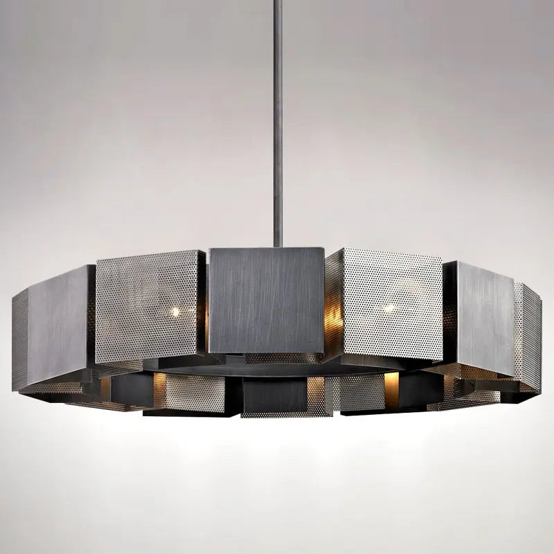 Postmodern Black Metal LED Chandelier Judy™ Spingar.com