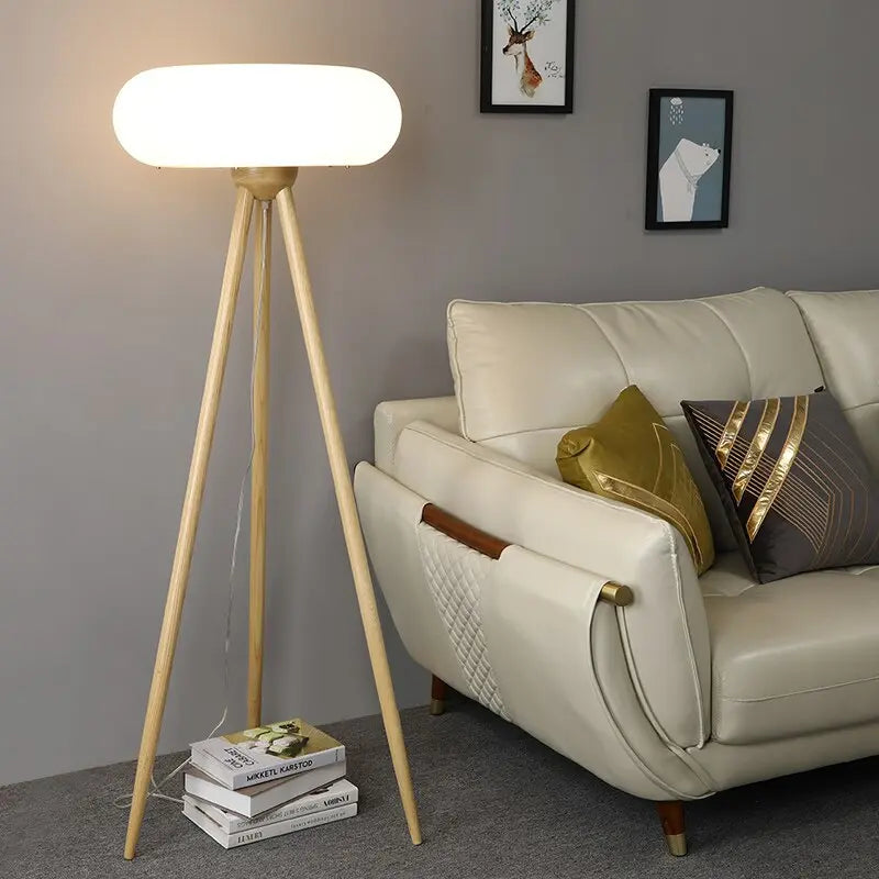 Wooden LED Floor & Table Light Emilia™ Spingar.com