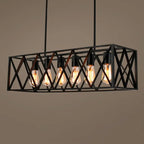 Six Heads Industrial Vintage LED Pendant lamp Ami SPINGAR.COM