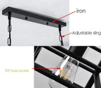 Six Heads Industrial Vintage LED Pendant lamp Ami SPINGAR.COM