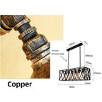 Six Heads Industrial Vintage LED Pendant lamp Ami SPINGAR.COM