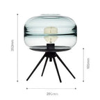 Minimalist Glass LED Table Lamp Susan™ Spingar.com