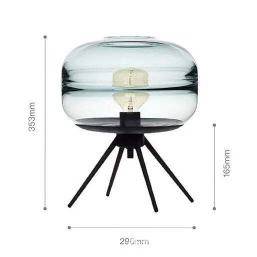 Minimalist Glass LED Table Lamp Susan™ Spingar.com
