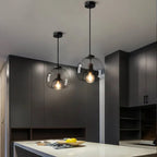 Smoke Grey Glass Vintage LED Pendant Lamp Rebecca SPINGAR.COM