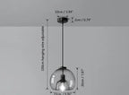 Smoke Grey Glass Vintage LED Pendant Lamp Rebecca SPINGAR.COM