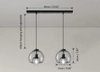 Smoke Grey Glass Vintage LED Pendant Lamp Rebecca SPINGAR.COM