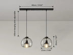 Smoke Grey Glass Vintage LED Pendant Lamp Rebecca SPINGAR.COM