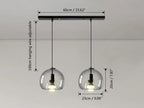 Smoke Grey Glass Vintage LED Pendant Lamp Rebecca SPINGAR.COM