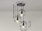 Smoke Grey Glass Vintage LED Pendant Lamp Rebecca SPINGAR.COM
