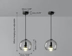 Smoke Grey Glass Vintage LED Pendant Lamp Rebecca SPINGAR.COM